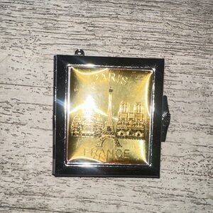 Paris France Gold and Black Compact